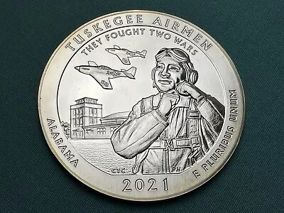 2021 Tuskegee Airmen America The Beautiful 5 Oz Silver Uncirculated Bullion Coin • $175