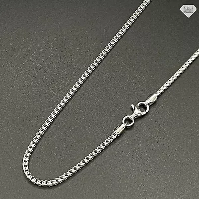 Italian Solid Sterling Silver Franco Link Chain Necklace 925 Silver Chain UNISEX • $29.99