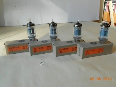 $39.99 • Buy 4 Ge Jg-5814a Vacuum Tube Tv7 Tested Guitar Amplifier