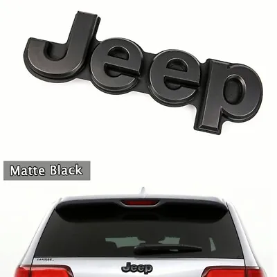 14-18 Jeep Grand Cherokee BLACK JEEP EMBLEM NAMEPLATE BADGE TAILGATE NEW MOPAR • $48.66