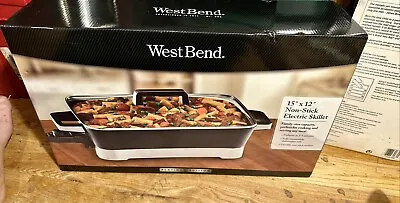 West Bend 15” X 12” Non - Stick Electric Skillet Family Size Capacity. Brand New • $22