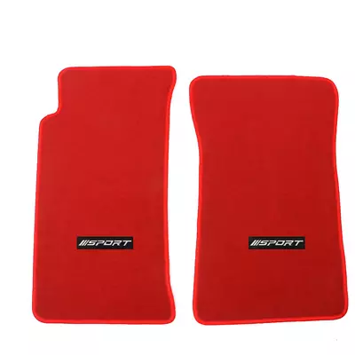 For 90-97 Mazda Miata MX-5 Red Nylon Front Floor Mat Carpet W/ Sport 2PC Set • $52.99