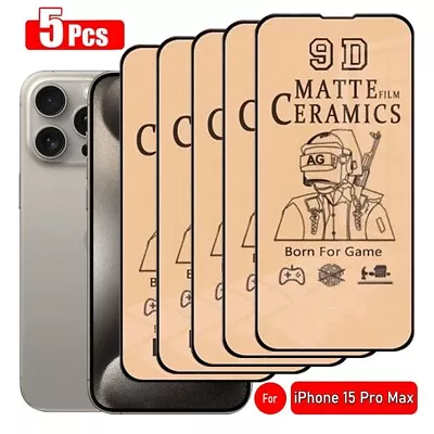 2x Matte Ceramic Screen Protector For IPhone 15 14 13 12 11 Pro XR XS Max 8 SE • $12