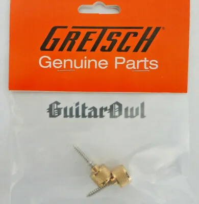Gretsch Gold Guitar Strap Buttons Knobs  Hanger Bolts Set Of 2 9221029000		 • $21
