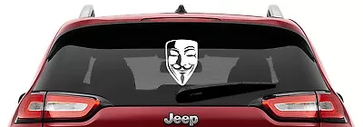 $8.99 • Buy Guy Fawkes Mask Vinyl Decal Anonymous Mask Vinyl Decal