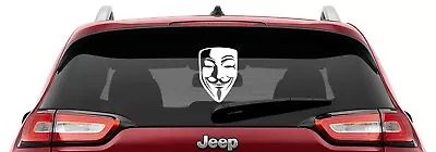 Guy Fawkes Mask Vinyl Decal Anonymous Mask Vinyl Decal • $8.99