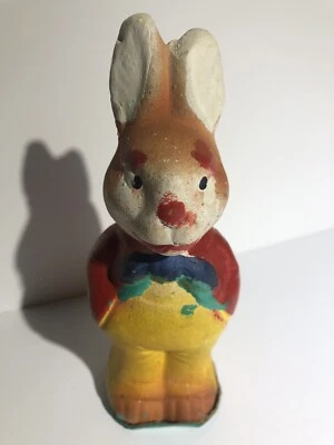 $24 • Buy Chalkware - Chalkart Bunny Rabbit Carnival Fair Prize 5 1/2” In Height FREE SHIP