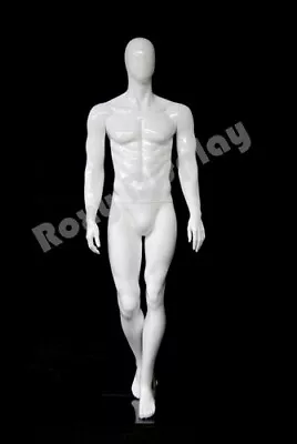 Male Fiberglass Egg Head Mannequin Dress Form Display #MC-MIK07WEGS • $209