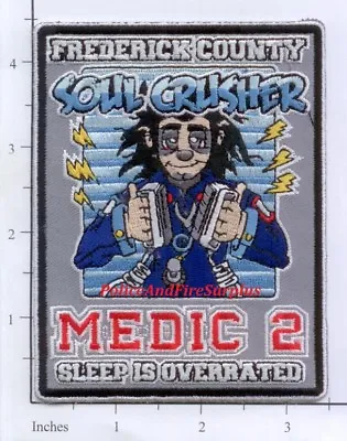 Maryland - Frederick County Medic 2 MD Fire Dept Patch - Soul Crusher • $3.99