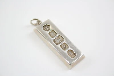 £20 • Buy Sterling Silver Ingot Pendant Hallmarked 1977 Jubilee Sheffield Weight 29g  
