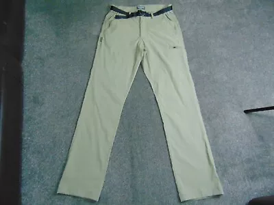 Men's Craghoppers Kiwi Pro Stretch Walking Belted Trousers Size 32 X 33 In Beige • £19.99