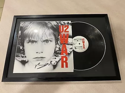Bono Signed U2 War Framed Album Vinyl Authentic Autograph  Proof Pic Loa • $299.99