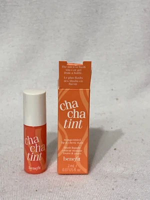 £10.99 • Buy Benefit Cha Cha Tint Mango Tinted Lip & Cheek Stain 2ml