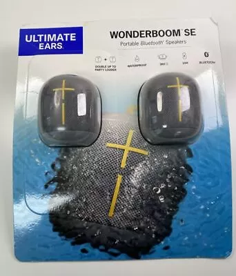 New UE WONDERBOOM SE 2-Pack Portable Bluetooth Small Speaker - Stone Gray • $99.95