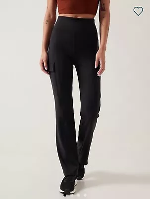 Athleta  Delancey Straight Cargo Pant Black Medium • $50