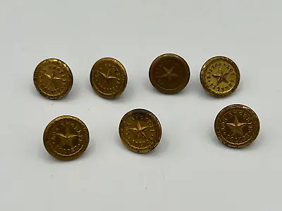 Vintage Lot Of 7 Los Angeles Police Goldtone Uniform Buttons • £100.62