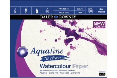 £19.78 • Buy Daler Rowney Aquafine Pad 300gsm 508x406mm (20x16 ) 12SHT