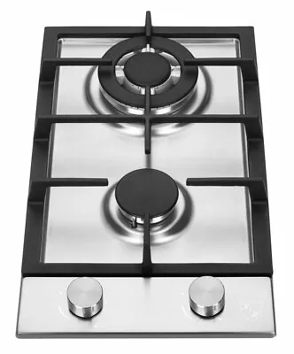 K&H 2 Burner 12  LPG/Propane Gas Stainless Steel Cooktop 2-SSWKL-LPG • $129.99