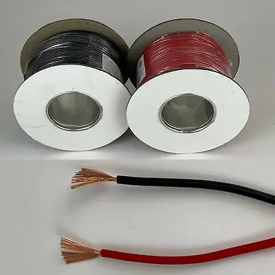 1.5mm² Black Red 21Amp 12v 240v Tri Rated Battery Cable Wire Auto Marine Camper • £6.33