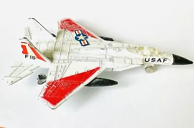 Vintage 81 Zylmex Zee Toys Dyna-Flites USAF F-15 Eagle A145 Diecast Fighter Jet • $11.40