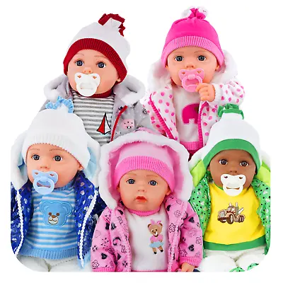 BiBi Doll Lifelike Large Soft Bodied Baby Doll Girls Boys Toy Or 20  Clothes Set • £20.89