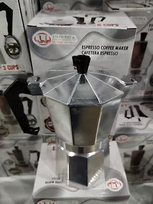 Stainless Steel Stovetop Moka Pot Espresso Coffee Maker Percolator 2/4/6/9/12 Cu • $19.99