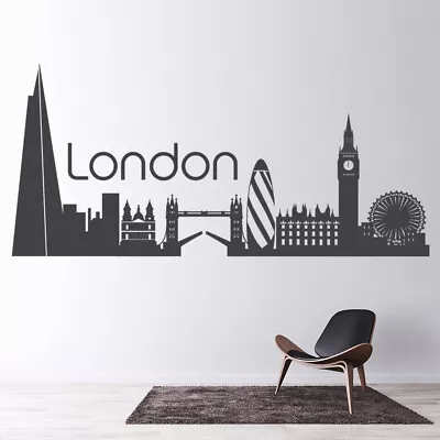 London City Skyline Wall Sticker WS-32849 • £18.98