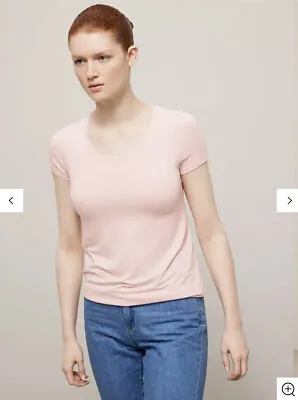 $16.99 • Buy John Lewis & Partners Gathered Hem T-Shirt Pink Light Women's Size 18 RRP £19