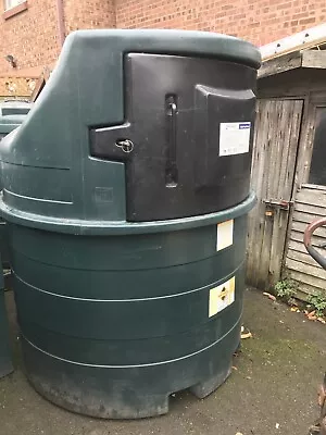 £750 • Buy 1400 Litre Bunded Fuel Tank Station 12v Pump Or Manual 240v Diesel Red Or White