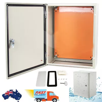 $98.99 • Buy Electrical Steel Enclosure Box IP66 Wall Mount Lock Cabinet Switchboard Junction
