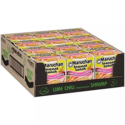 Maruchan Instant Lunch Lime Chili Flavor With Shrimp 2.25 Oz Pack Of 12 • $9.92