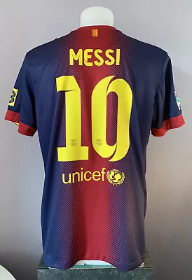 £59.99 • Buy Barcelona Home Football Shirt Jersey MESSI 10 2012/13 Large L Adults Camisa