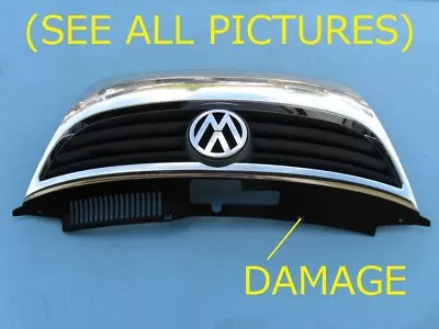 2007-2011 Vw Eos Front Bumper Cover Upper Top Grille Emblem 07 08 09 10 11 Oem 3 • $350