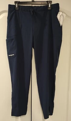 $13.99 • Buy Sketchers By Barco Mid-rise Scrub Pant-PETITE Large-Navy-4 Way Stretch