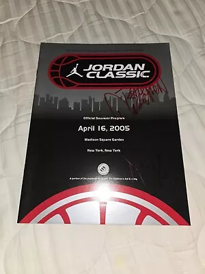 2005 Autographed Jordan Classic Program: Martell Webster Andrew Bynum + 2 Sigs • $20