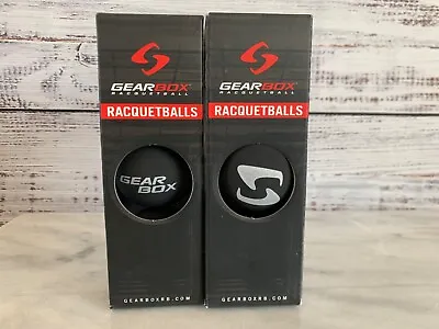 $17.99 • Buy New Gearbox Racquetballs - 6 Ball Pack - Sleek Black Gear Box