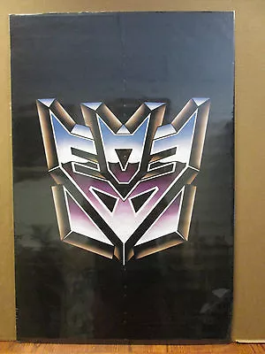 Transformers 2001 Decepticon Logo Poster Art  RARE Vintage 9172 • $39.97