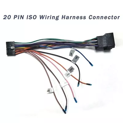 20 Pin ISO Wiring Harness Connector Adaptor Car Stereo Radio Loom Auto Accessory • $13