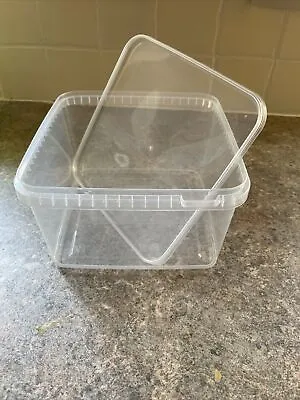 3000ml Square Tamper Evident Containers And Lids • £350