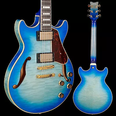 Ibanez AM Artcore Expressionist 6str  Jet Blue Burst 7lbs 9.7oz • $699.99