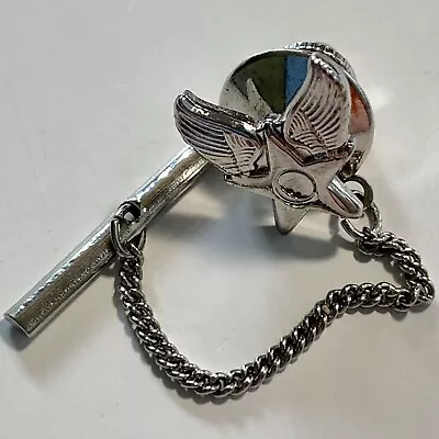 USAF Tie Tack Hap Arnold Silver Color Air Force Military Tie Clasp Mirror Finish • $17