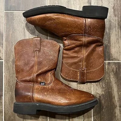 Vintage Made In USA 90s Justin Leather Conductor Work Boots • $60