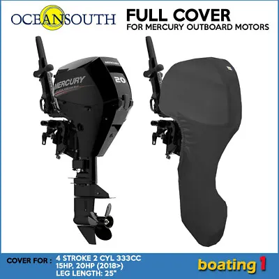 $72.15 • Buy Mercury Outboard Boat Motor Engine Full Cover 4 STR 2 CYL 333CC 15HP, 20HP - 25 