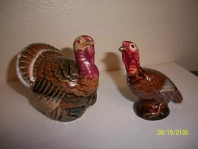 Rosemeade Pottery Turkey Salt And Pepper Shakers • $59