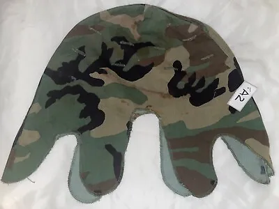 USGI Woodland M-1 Helmet Shell Camouflage Cover Used 3_A2 • £18.91