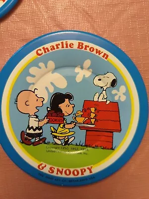 Vintage 1958 Ohio Art Tin Charlie Brown And Snoopy Cook N Serve Tea Set & Pans • $19.99