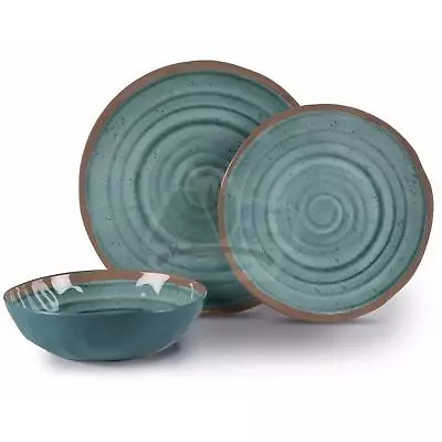 £43.95 • Buy 12pc Kampa Melamine Dinner Set Motorhome Caravan Outdoor Camping Picnic