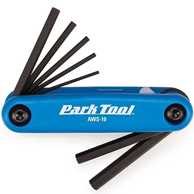 Park Tool AWS-10 Metric Folding Bike Multi-Tool Allen Fold-Up Hex Wrench 1.5-6mm • $10.95