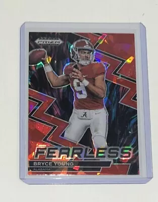 2023 Panini Prizm Draft Picks Bryce Young Red Cracked Ice FEARLESS #F-16 RC • $65