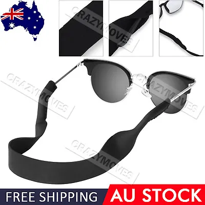 $4.51 • Buy Sunglasses Strap Sports Band Glasses Neck Cord Neoprene Eyewear Black 